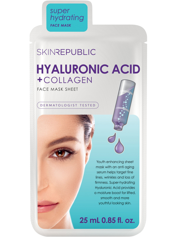 Skin Republic Skin Republic Hyaluronic Acid + Collagen Yüz Maskesi